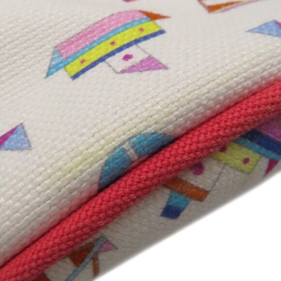 HERMES Petit Chartier Duffle Bag Cotton Multicolor - Picture 6 of 13